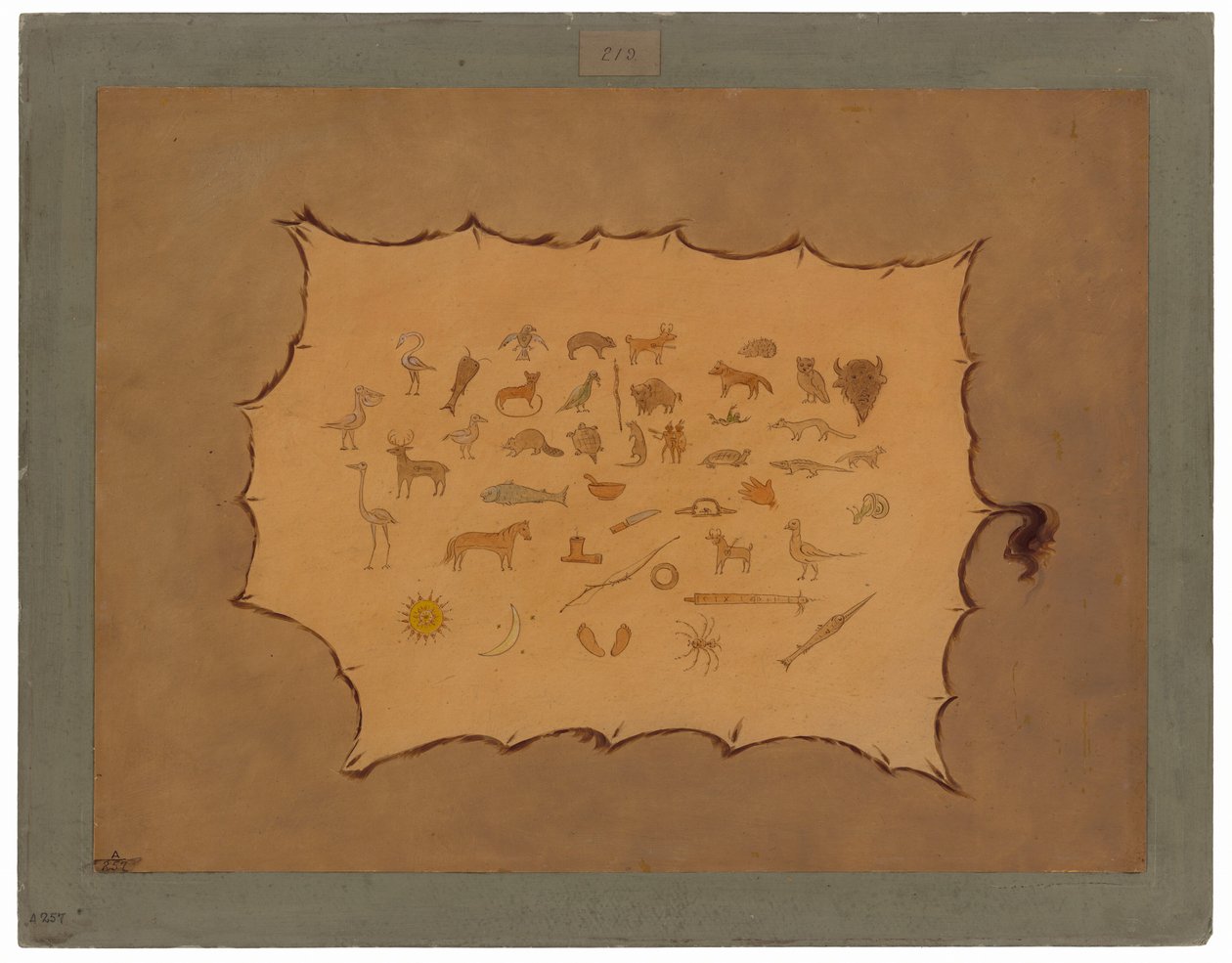 Faksimile eines Ojibbeway-Mantels von George Catlin