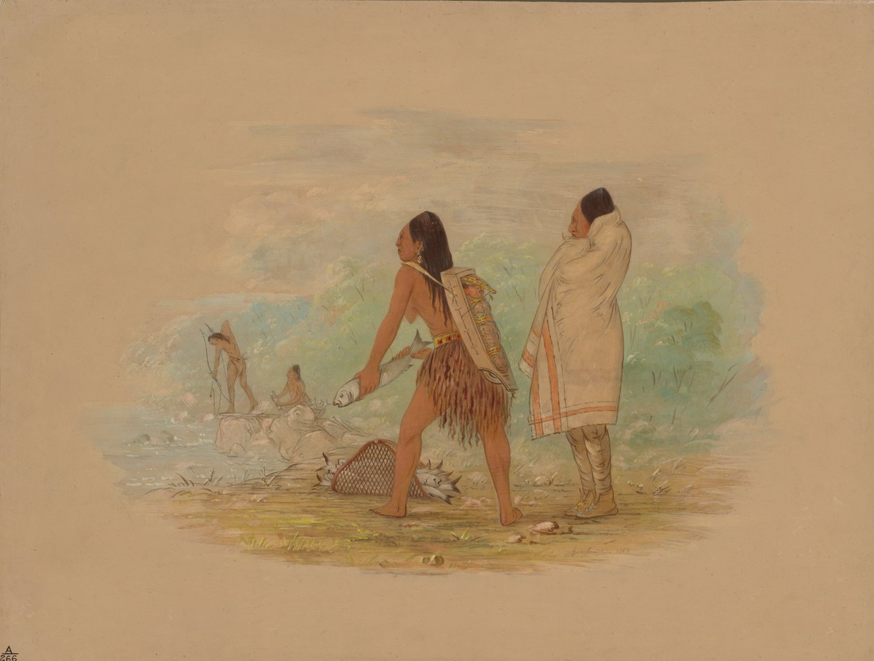 Flathead-Indianer, 1861 von George Catlin