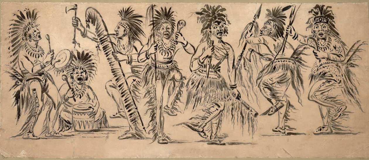 Indische Tänzer von George Catlin