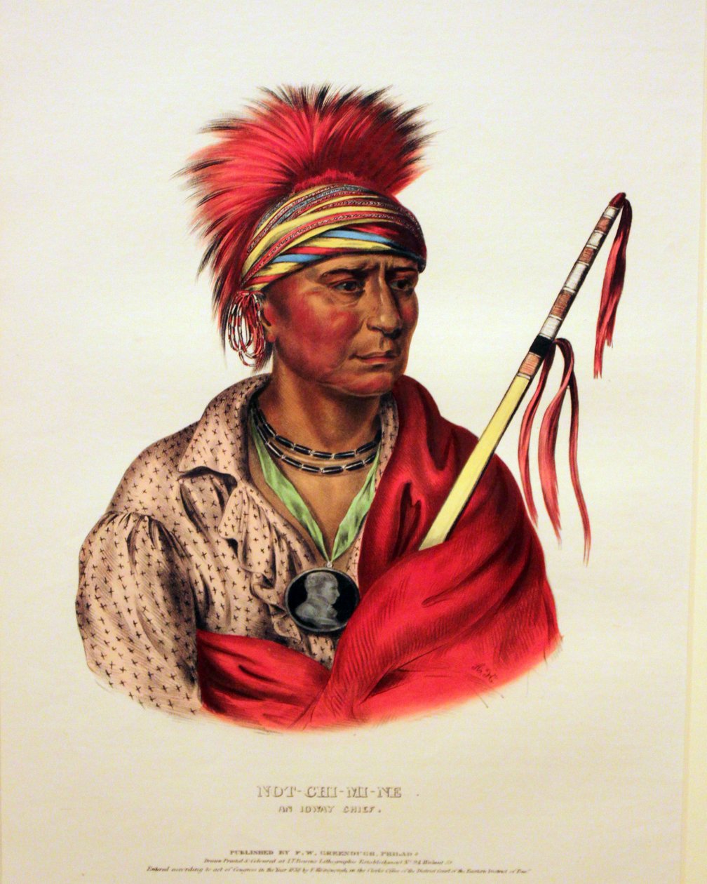 Ioway-Häuptling Not-Chi-Mi-Ne von George Catlin