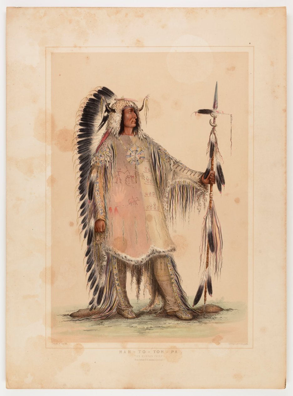 Mah-to-toh-pa, der Mandan-Häuptling von George Catlin