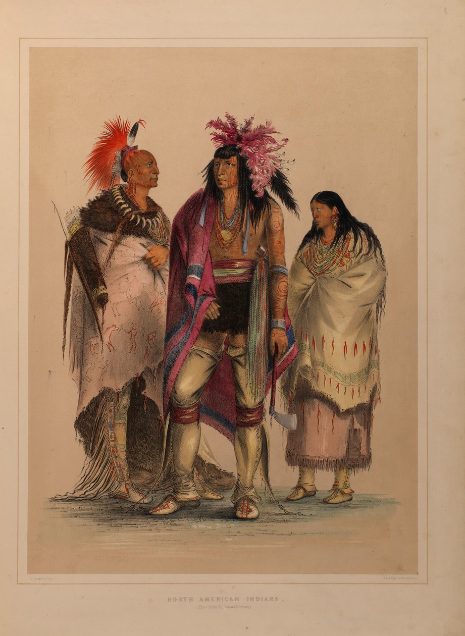 Nordamerikanisches Indianerportfolio von George Catlin