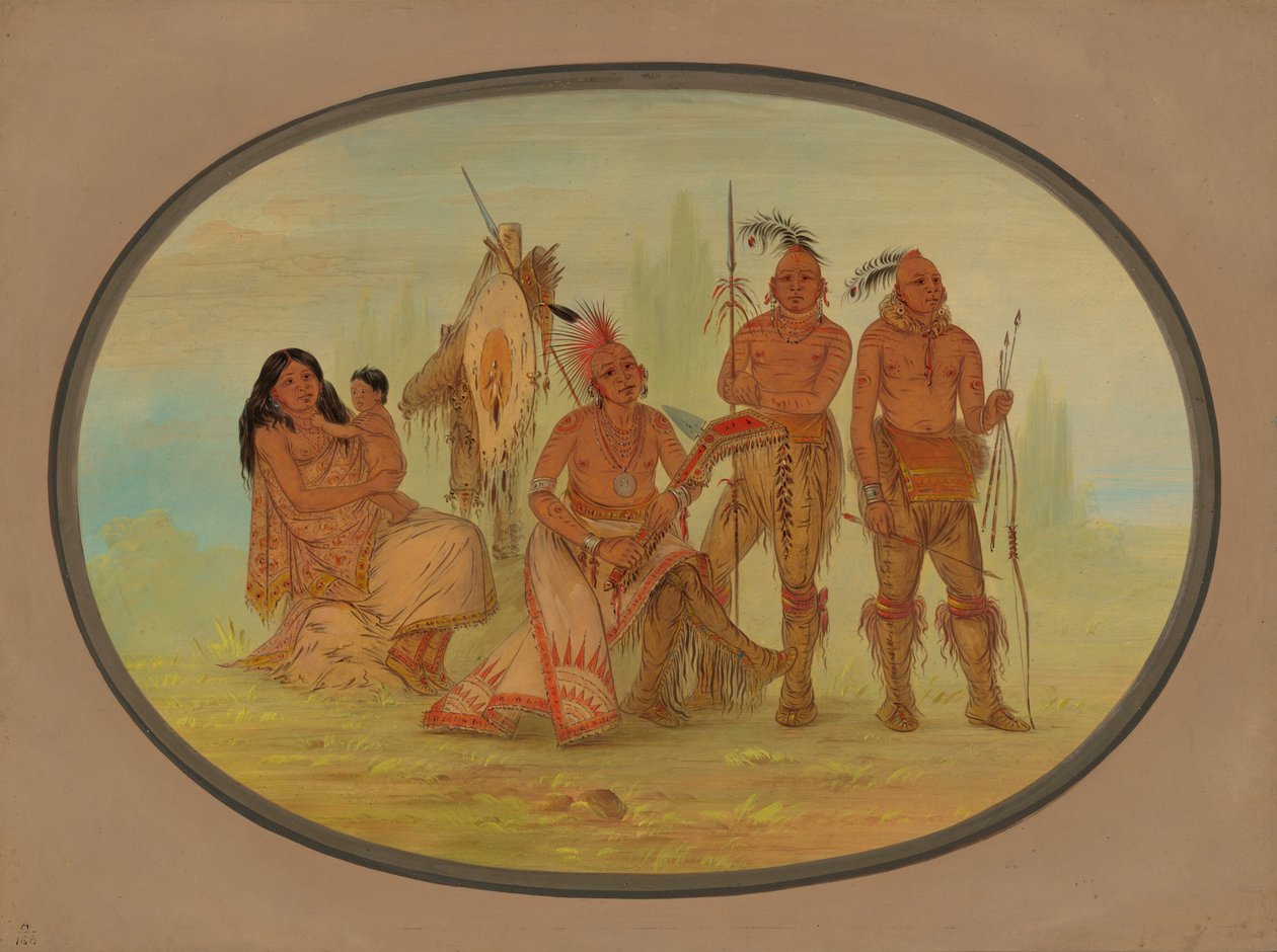 Osage-Indianer, 1861-1869 von George Catlin