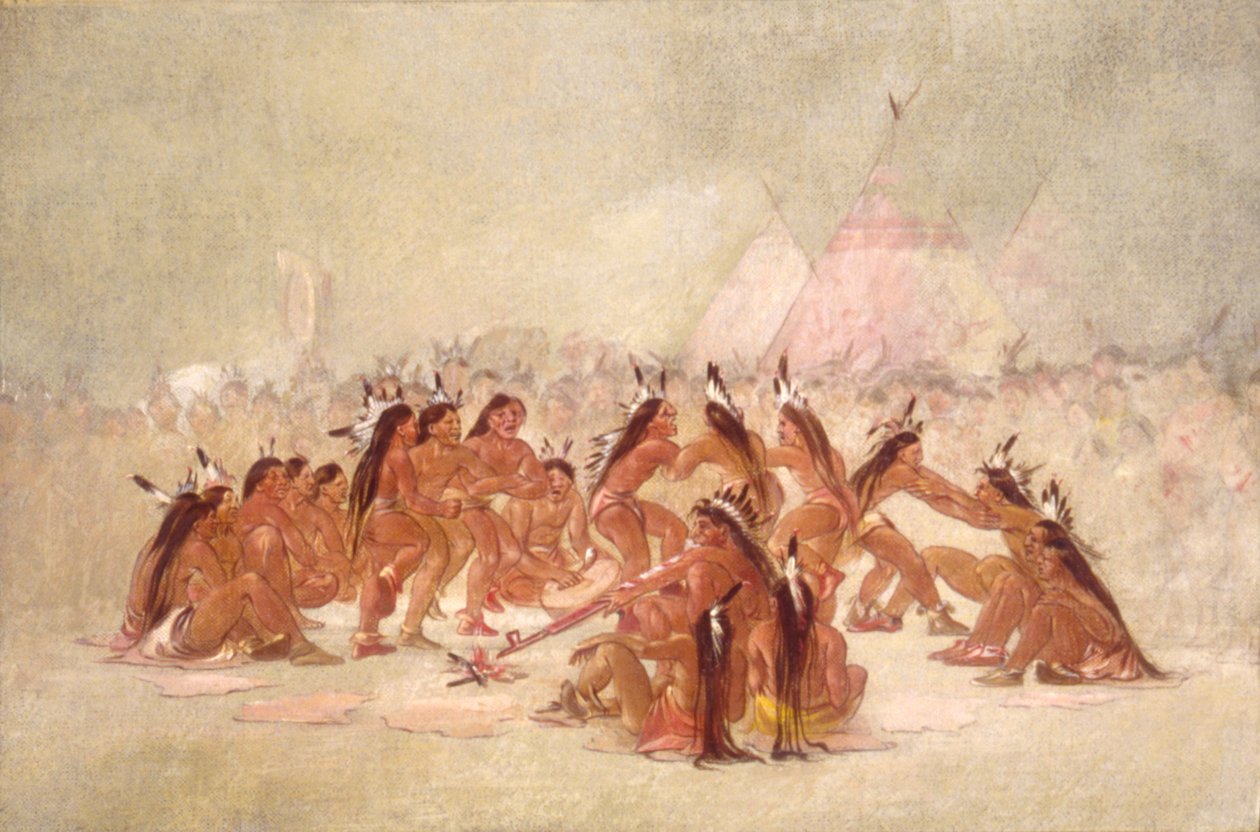 Pfeifentanz, Assiniboine von George Catlin