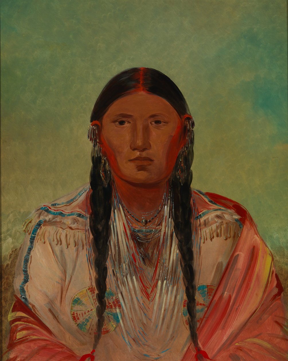 Ru-ton-wee-me, Taube im Flug von George Catlin