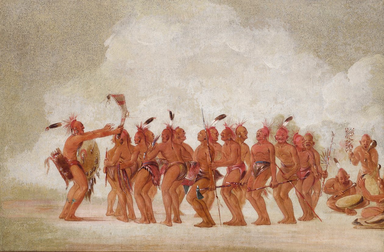 Sklaventanz, Sac und Fox von George Catlin