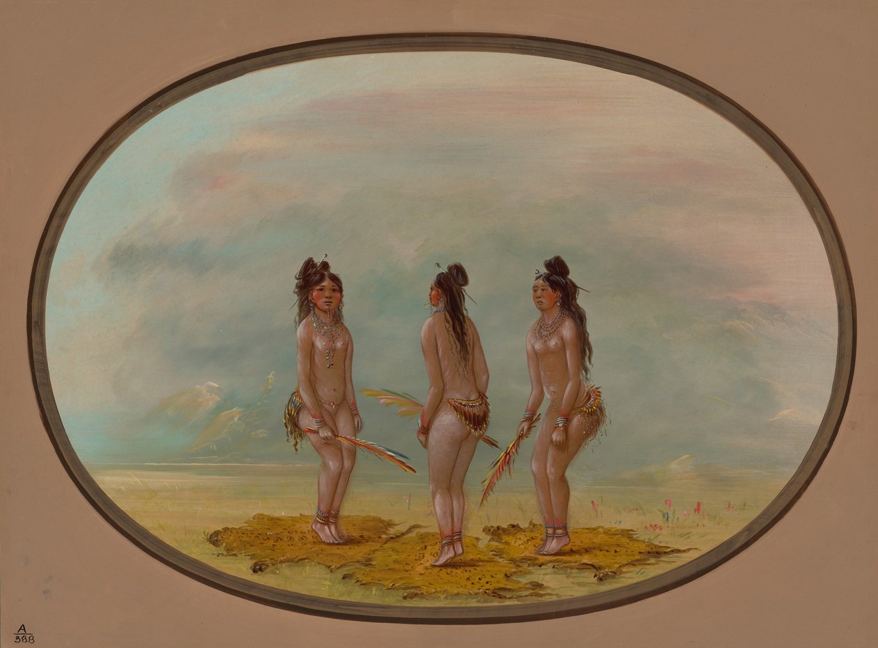 Der schöne Tanz - Goo-a-give von George Catlin