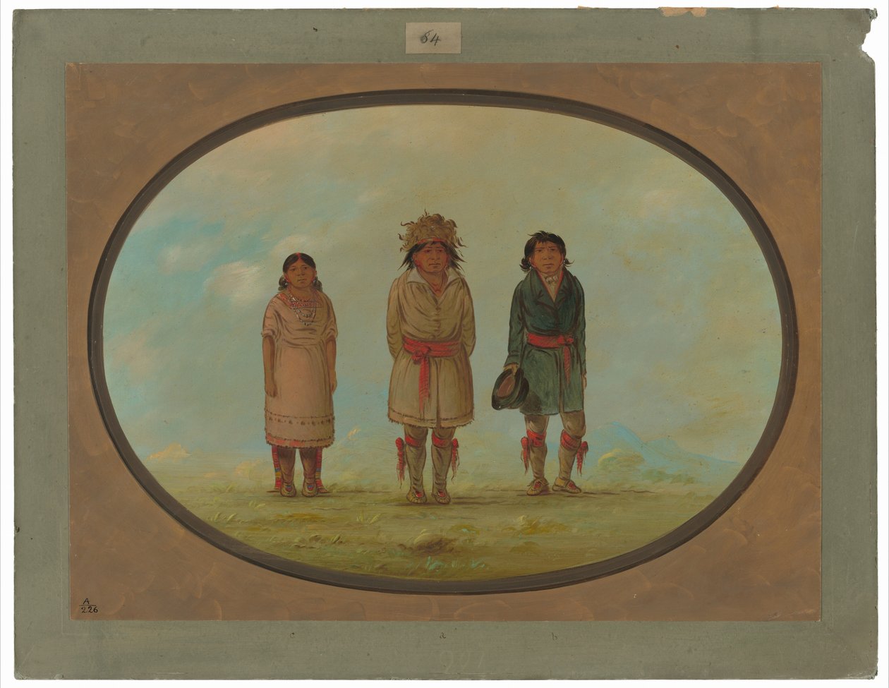Drei Creek-Indianer von George Catlin