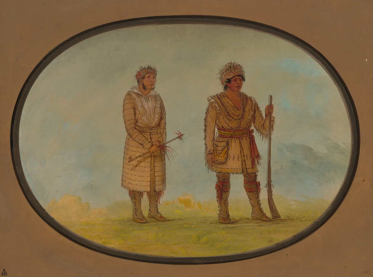 Zwei Cherokee-Häuptlinge von George Catlin