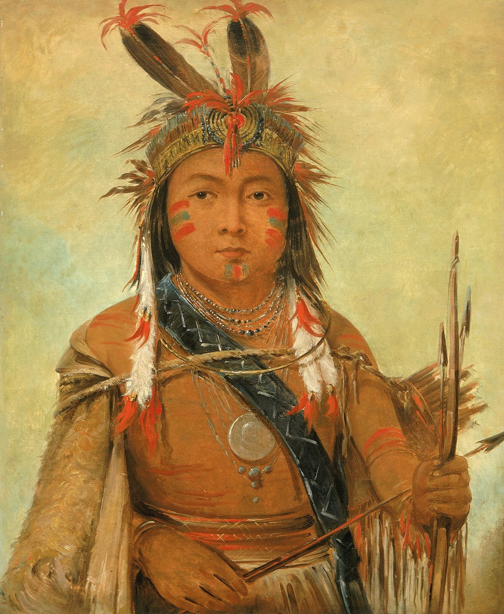 Ud-je-jock, Pelikan, ein Junge, 1845 von George Catlin