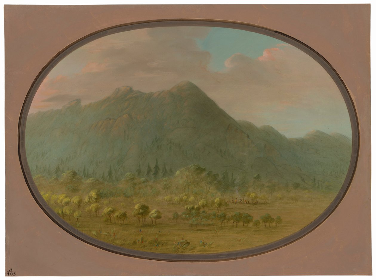 Ansicht in den Kristallbergen von George Catlin