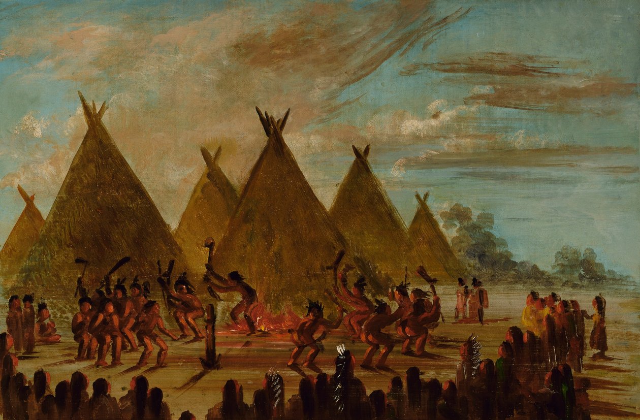 Kriegstanz, Sioux von George Catlin