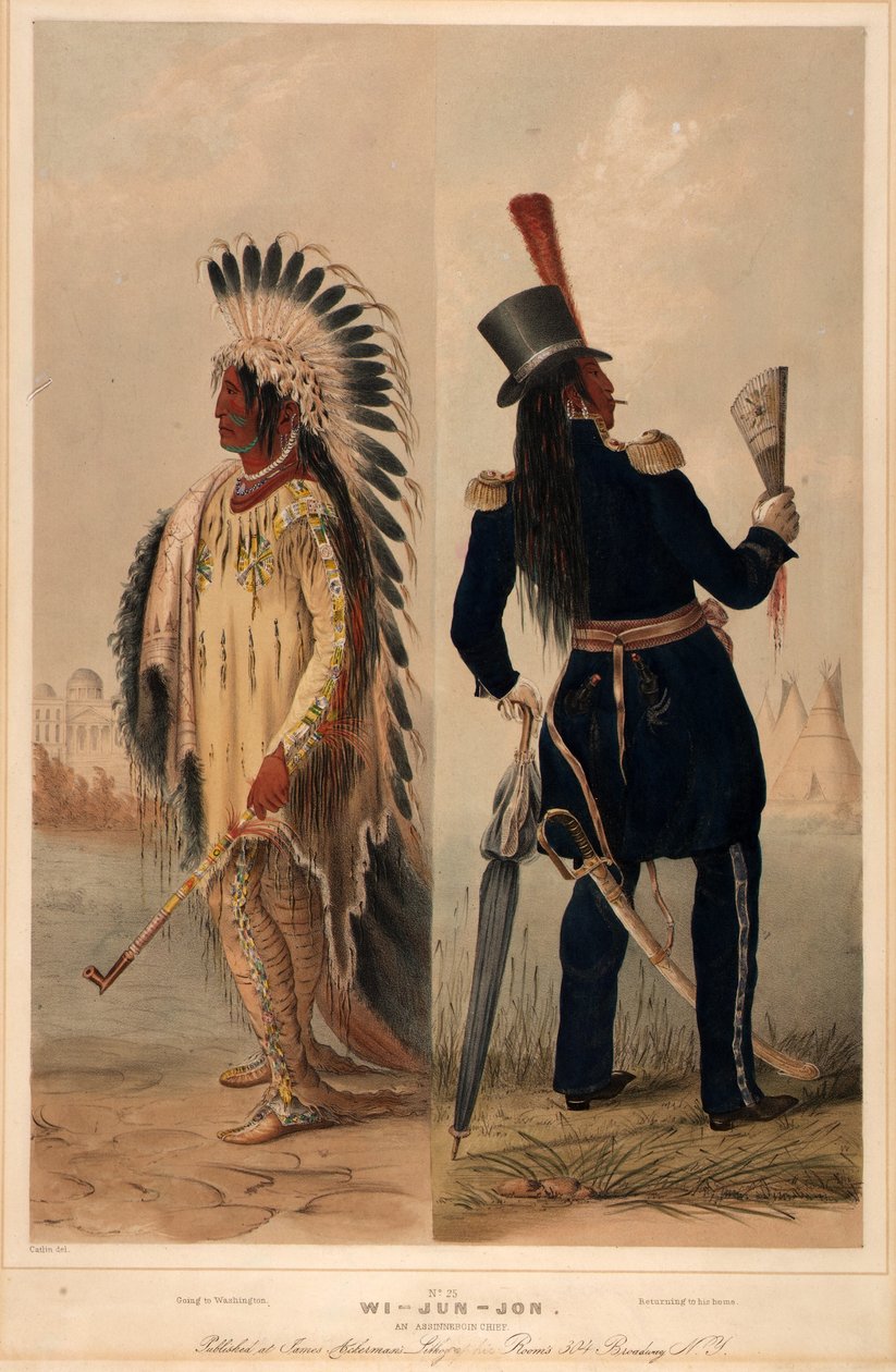 Wi-jun-jon. Ein Assinneboin-Häuptling. von George Catlin