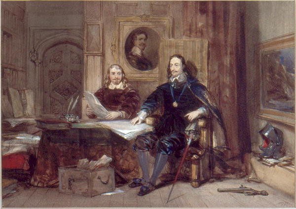 Karl I. und sein Sekretär von George Cattermole