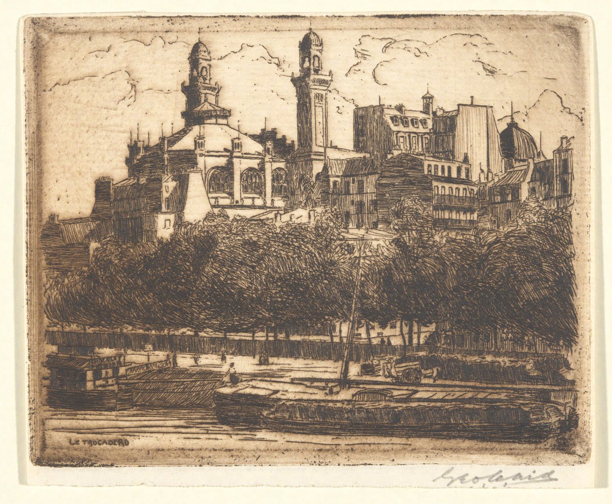Le Trocadero von George Charles Aid