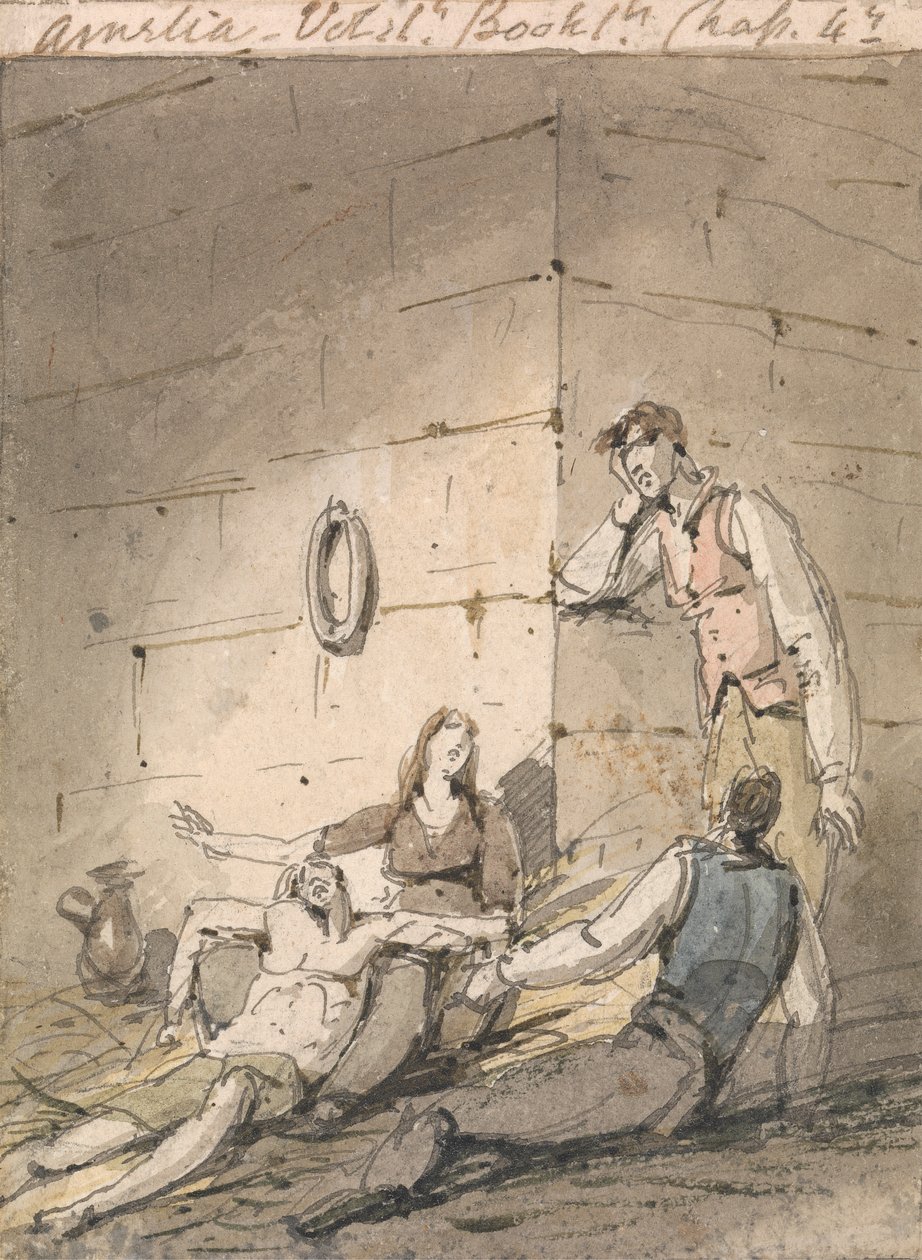 Illustration zu Fieldings Amelia von George Chinnery