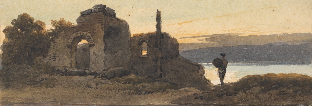 Tempel am See von George Chinnery