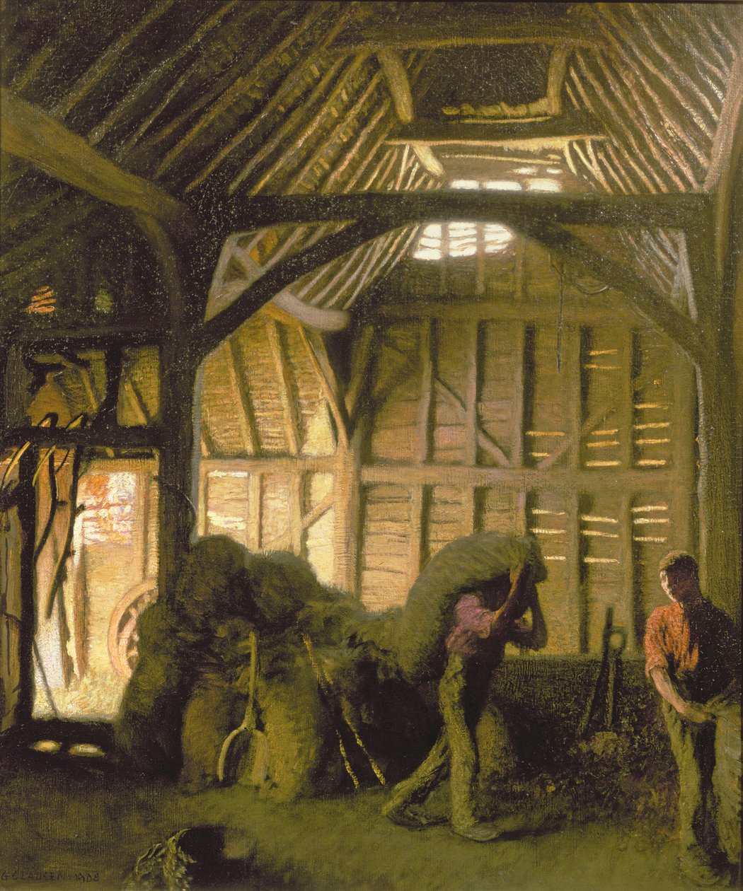 Eine alte Scheune von George Clausen