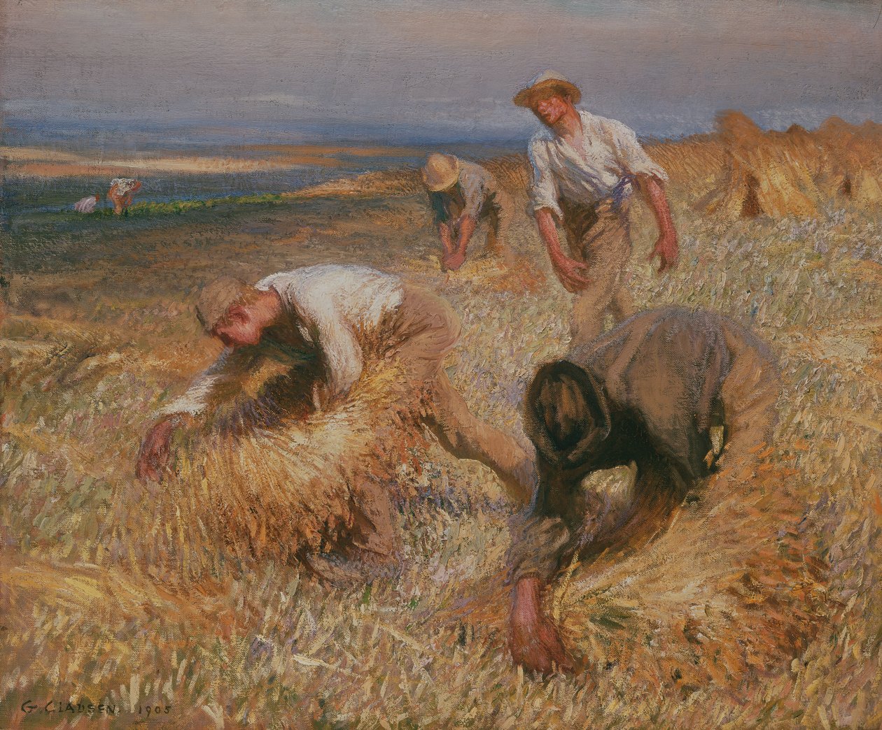 Garben binden von George Clausen