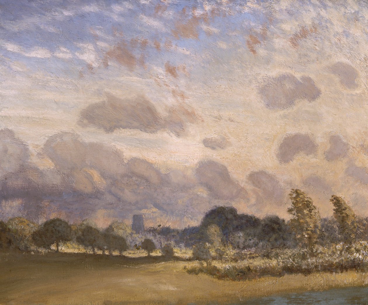 Clavering Kirche, ca. 1908 von George Clausen