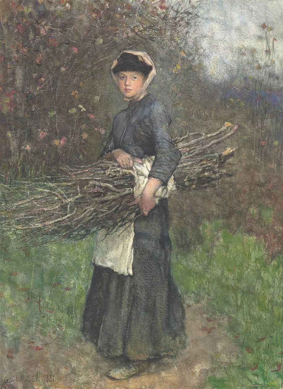 Sammeln von Brennholz von George Clausen
