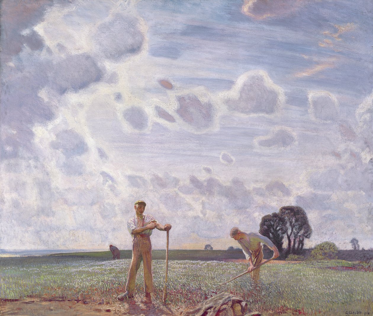 In den Feldern des Juni von George Clausen