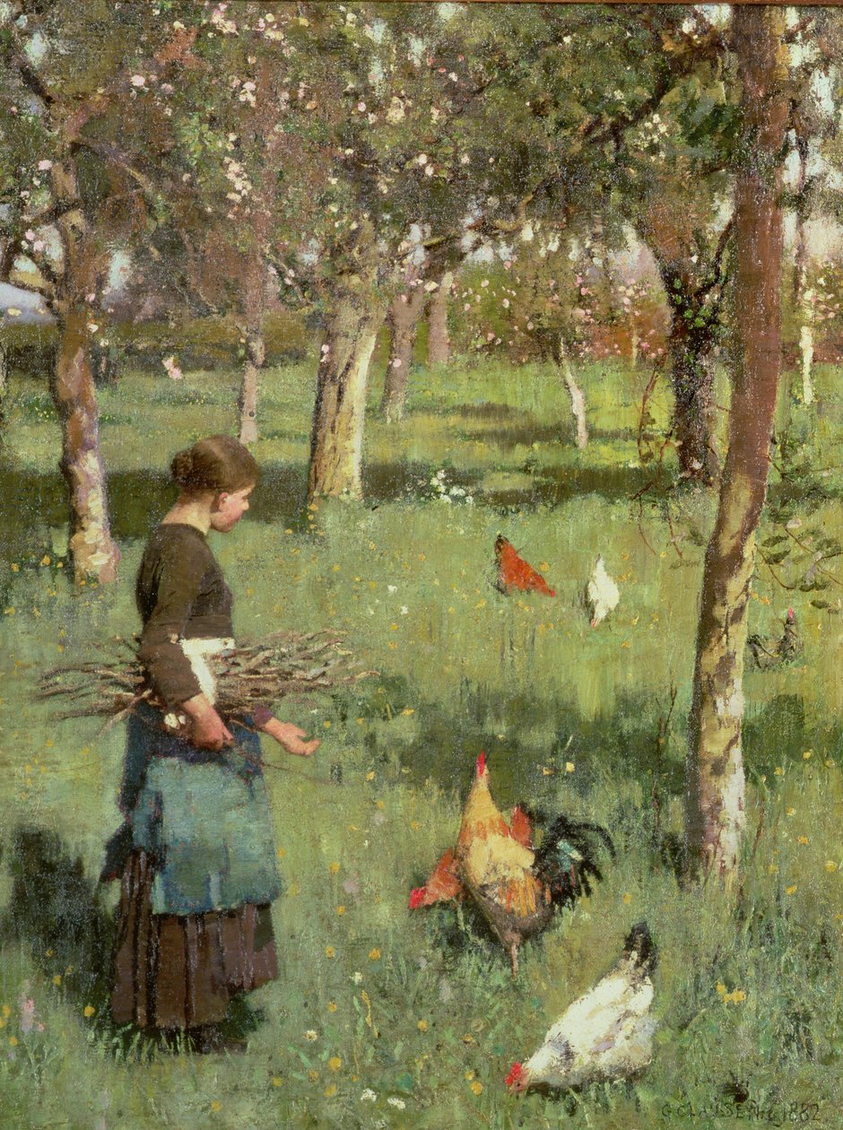 Frühlingszeit von George Clausen