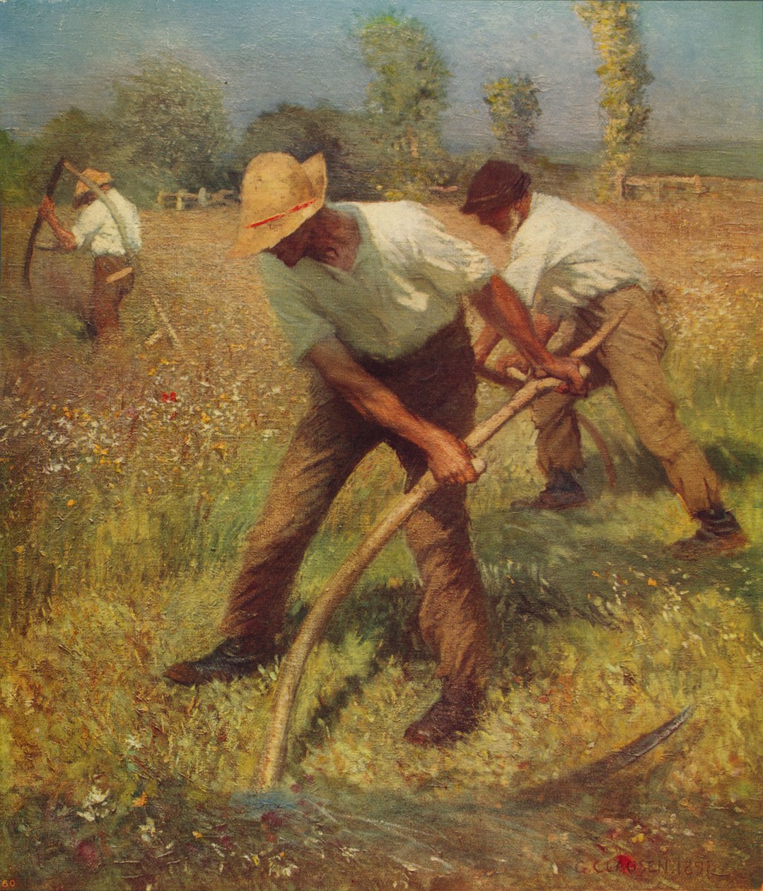 Die Mäher, um 1891, um 1915 von George Clausen