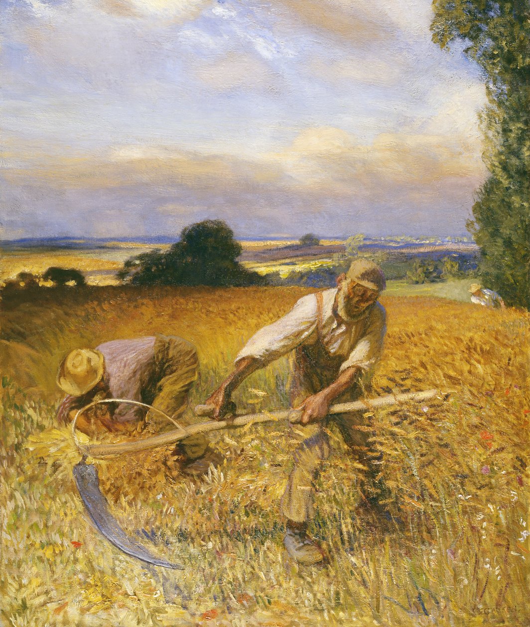 Der alte Schnitter von George Clausen