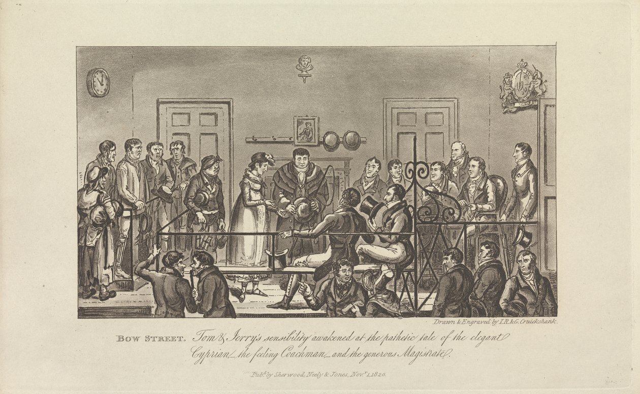 Bow Street von George Cruikshank