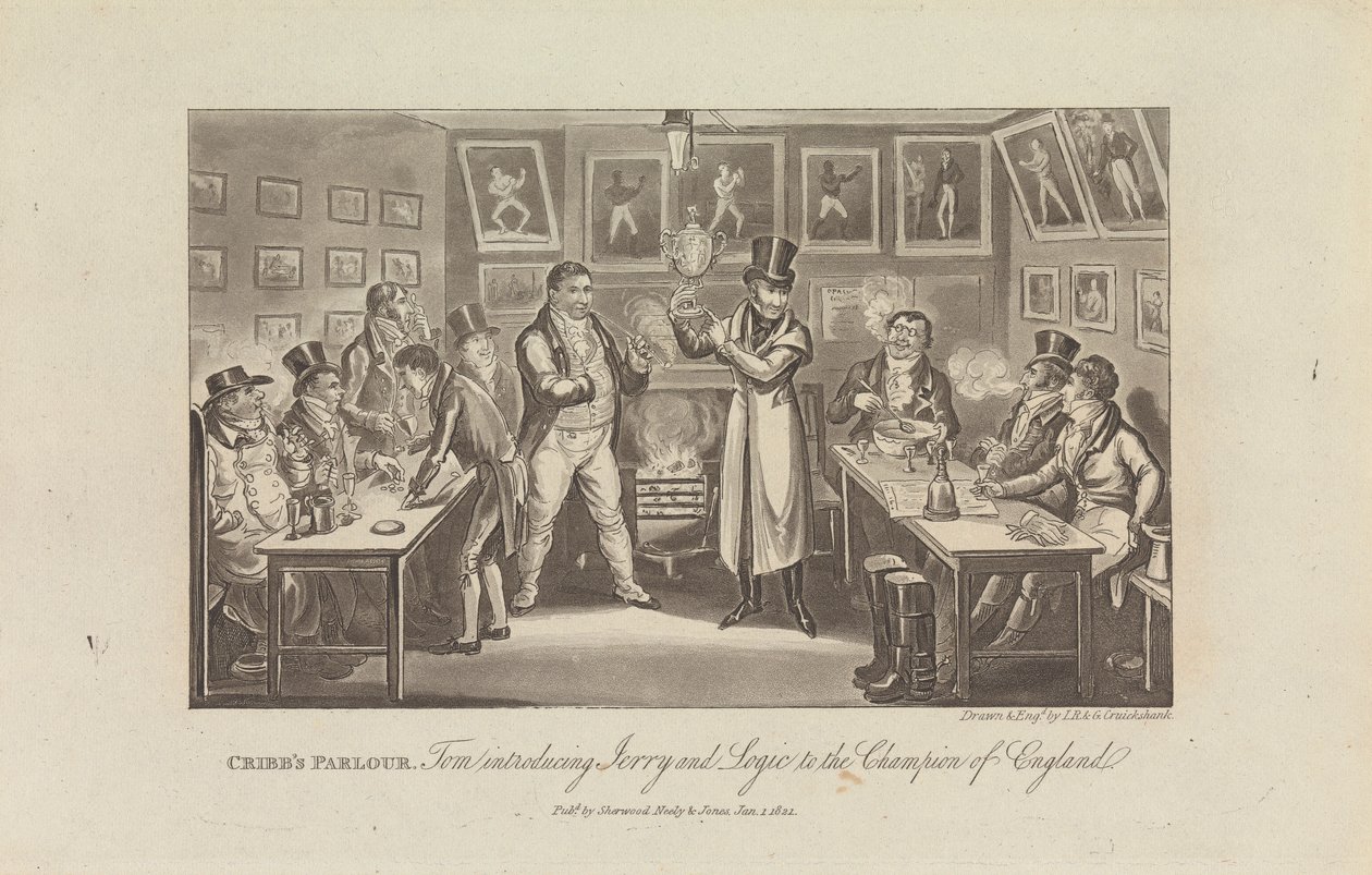 Cribbs Salon von George Cruikshank