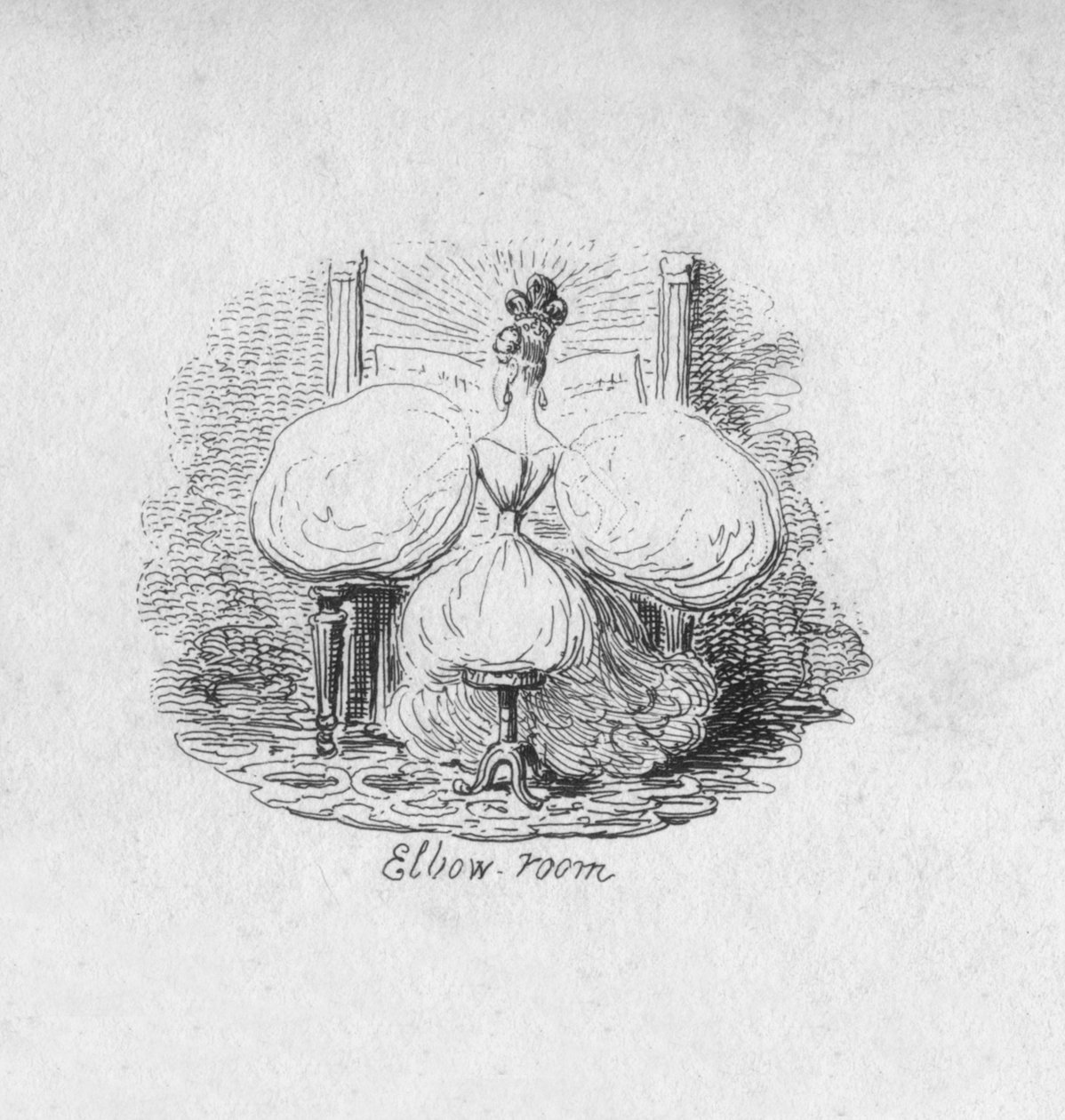 Ellbogenfreiheit, 1829 von George Cruikshank