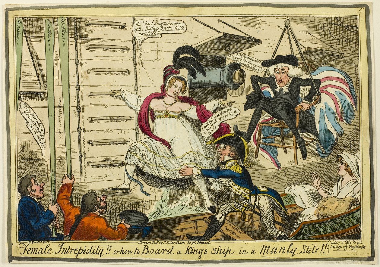 Weibliche Unerschrockenheit von George Cruikshank