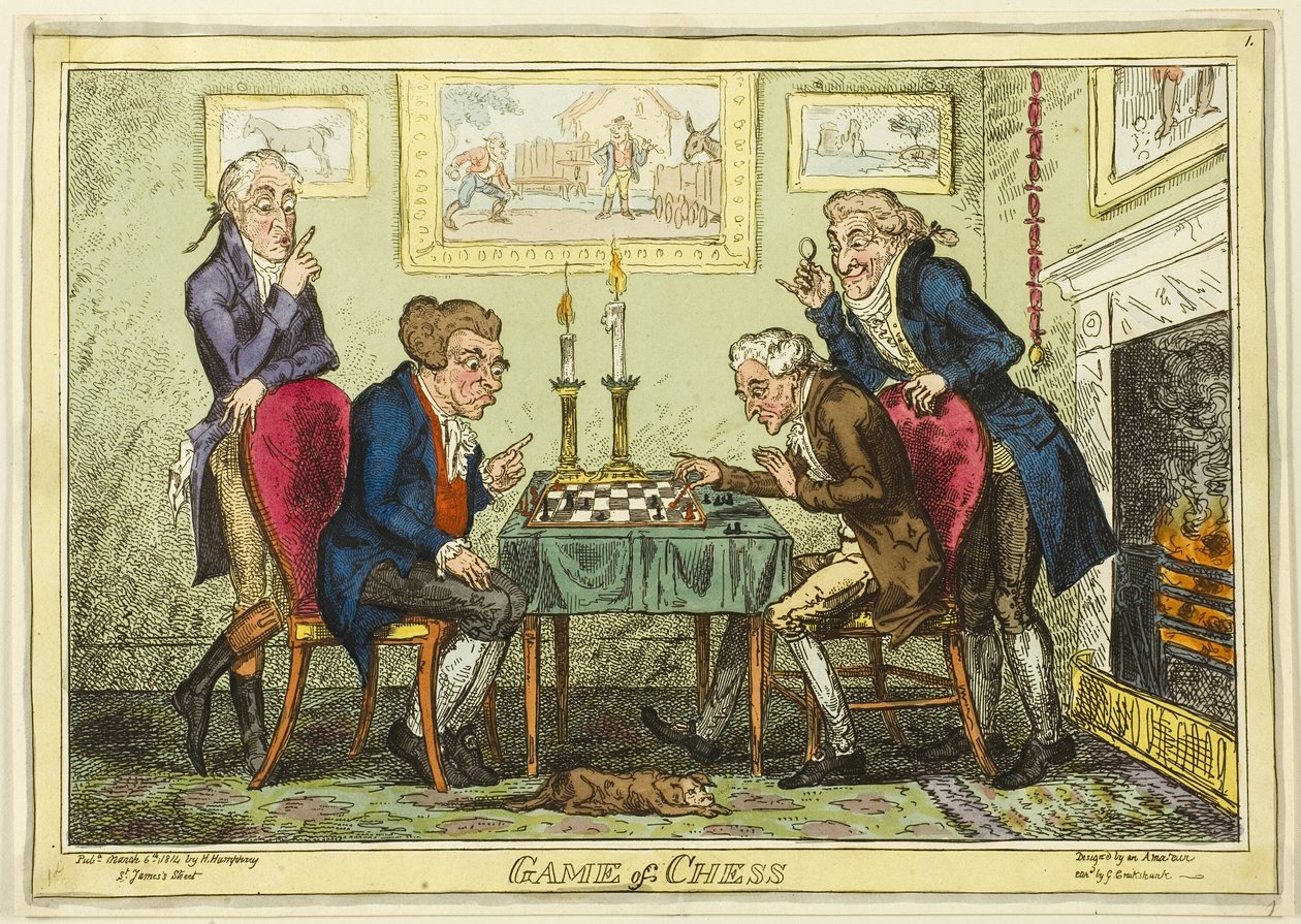 Schachspiel von George Cruikshank