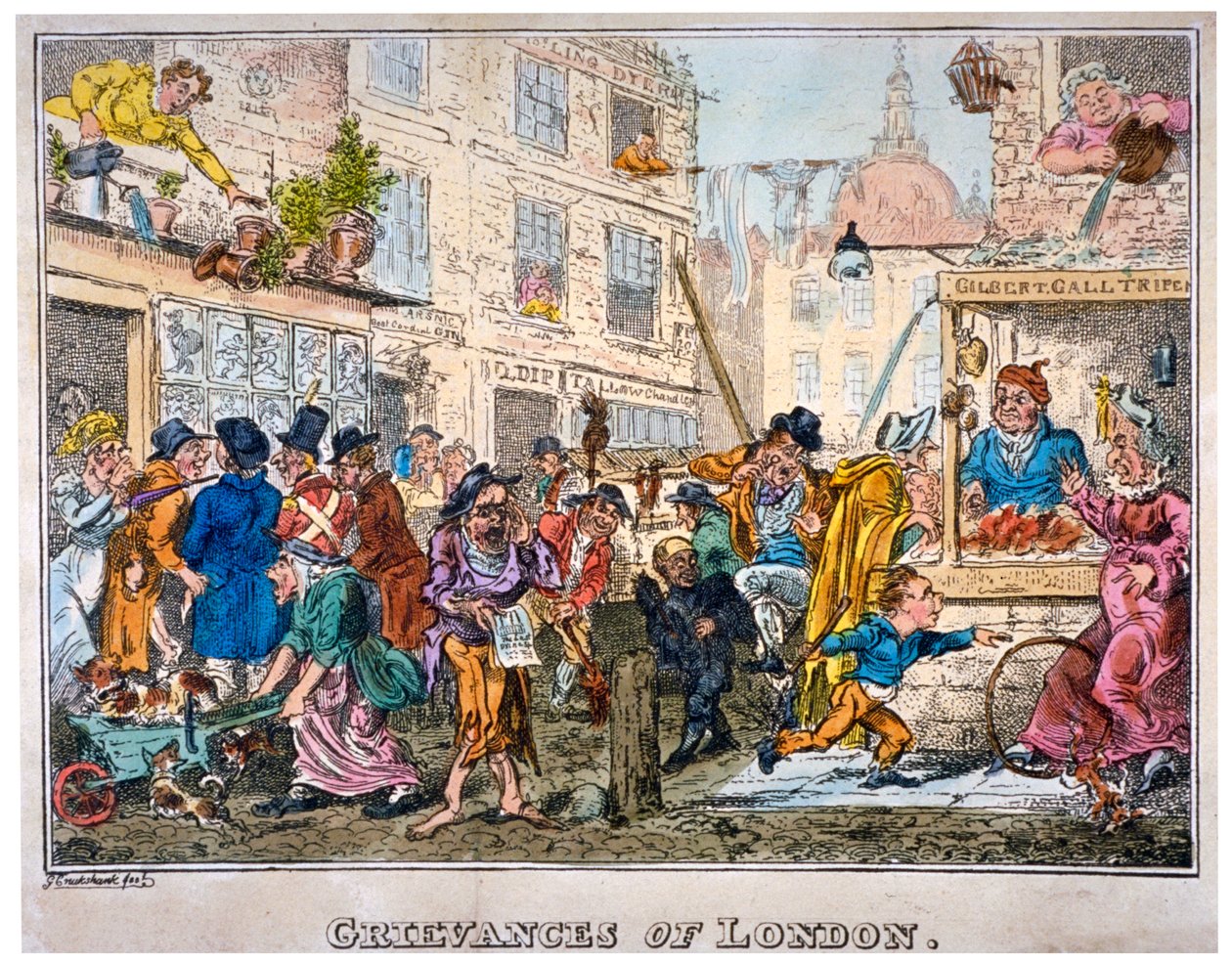 Beschwerden von London (1812) von George Cruikshank