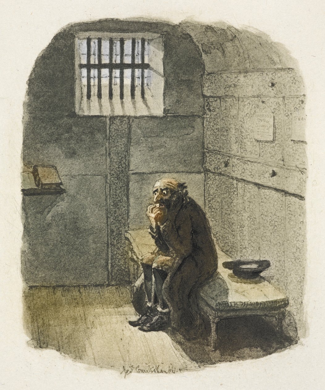 Illustration für "Oliver Twist" von George Cruikshank