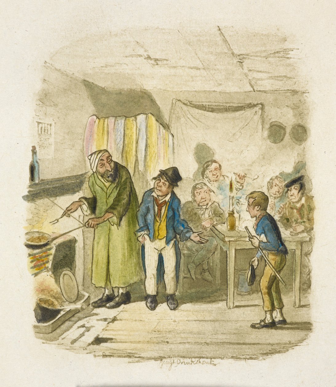 Illustration für "Oliver Twist" von George Cruikshank