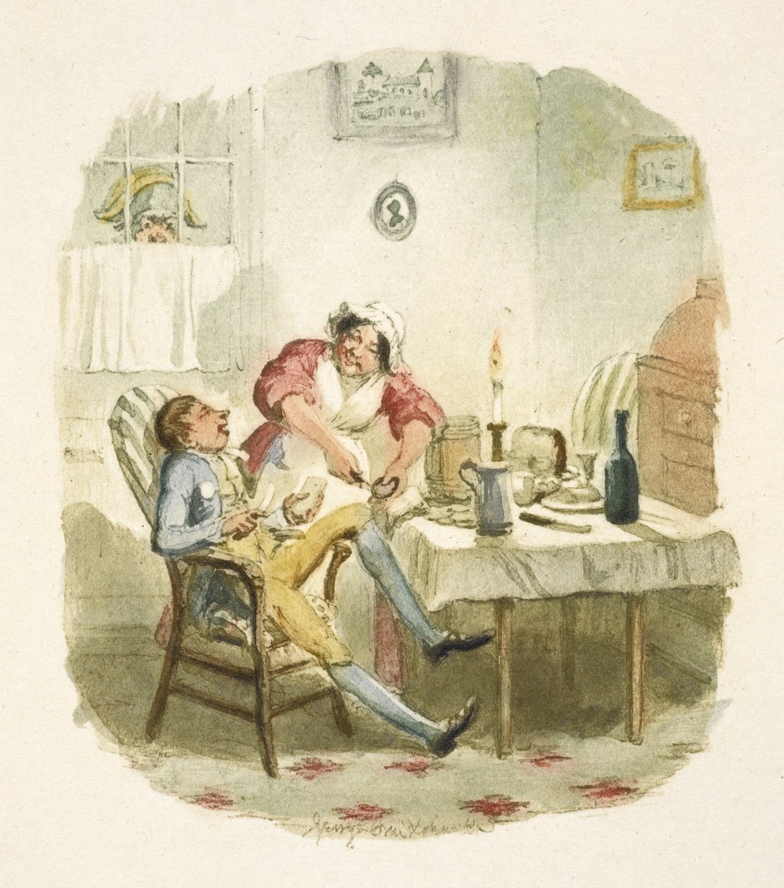 Illustration für "Oliver Twist" von George Cruikshank