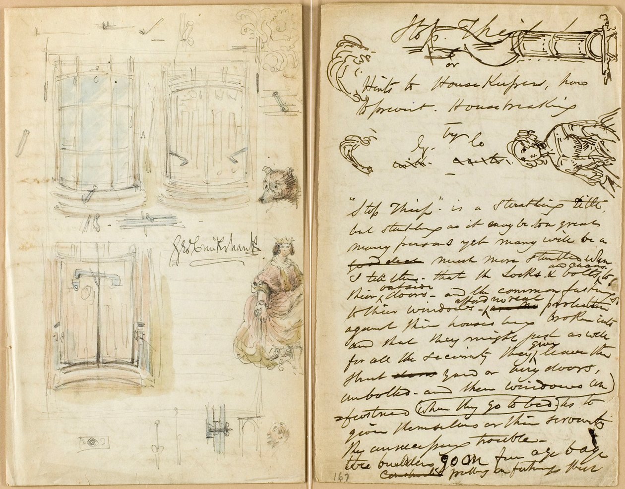 Brief: Haltet den Dieb von George Cruikshank
