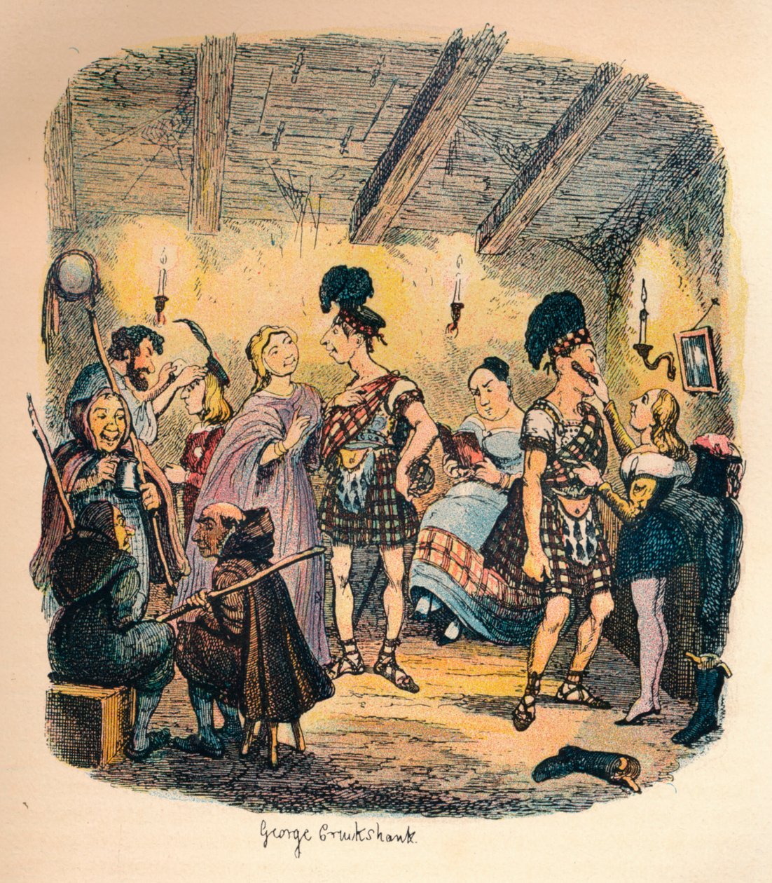 Private Theater, um 1900 von George Cruikshank