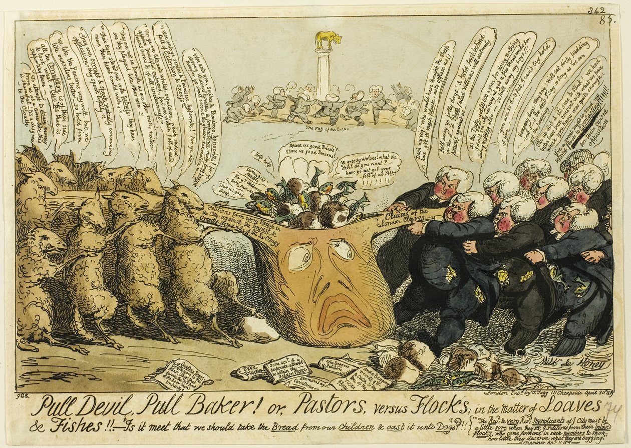 Zieh Teufel, zieh Bäcker! von George Cruikshank