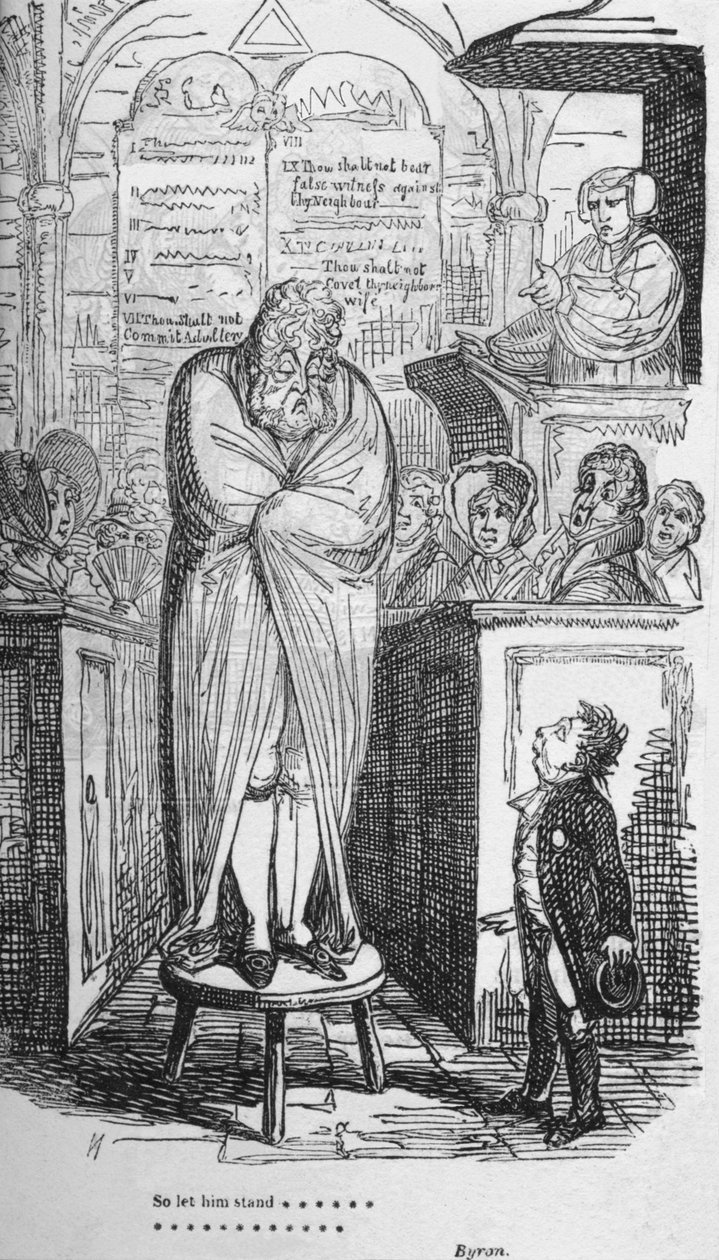 So soll er stehen..., ca. 1820 von George Cruikshank