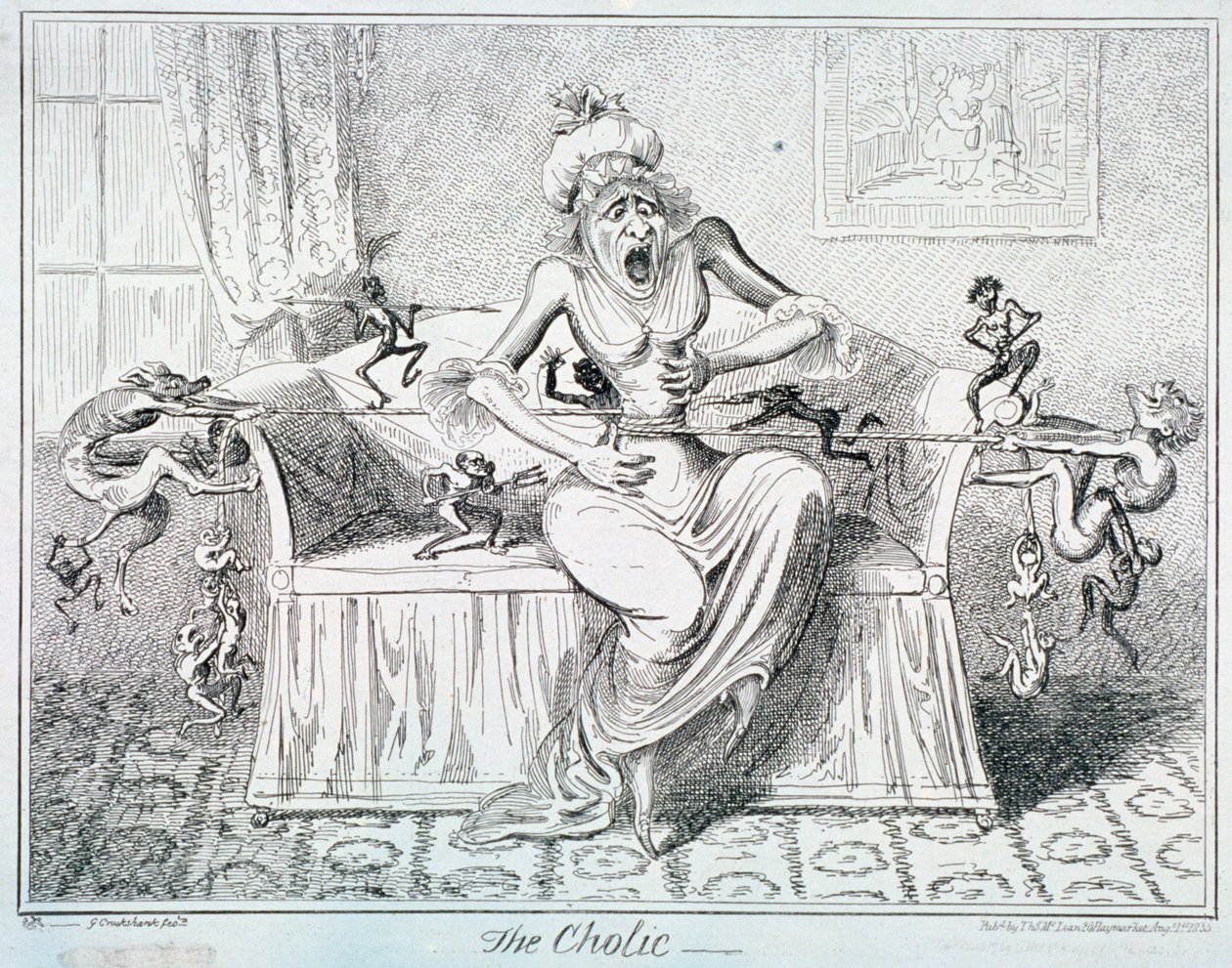 Die Kolik von George Cruikshank