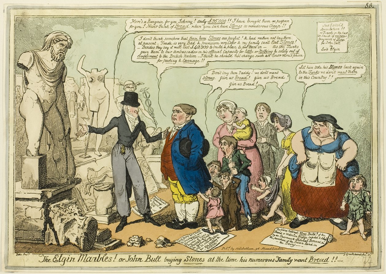 Die Elgin-Marmore von George Cruikshank