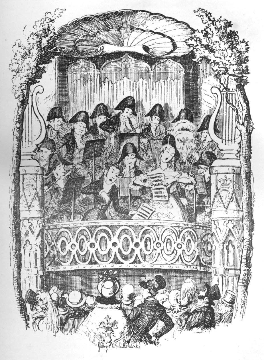 Vauxhall-Gärten bei Tag, um 1900 von George Cruikshank
