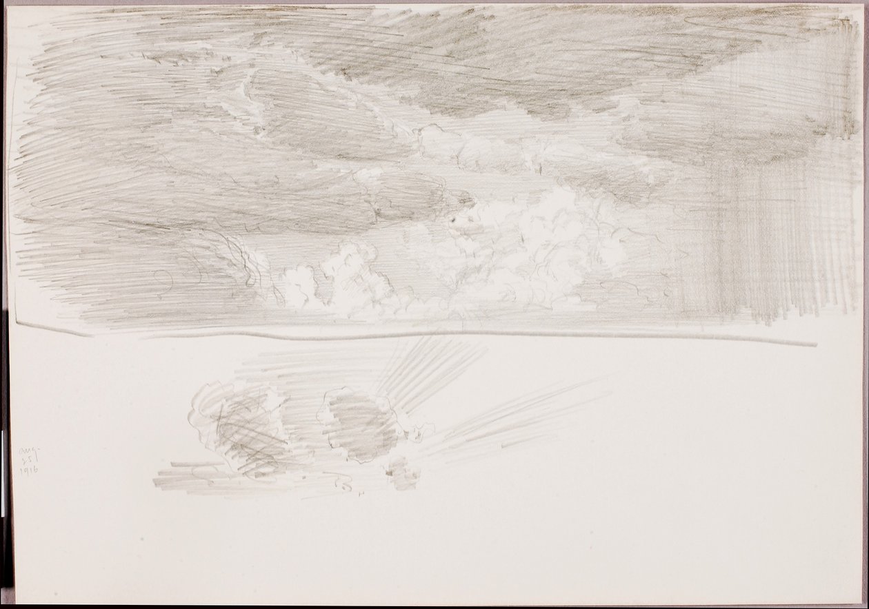 Ohne Titel (Wolkenstudie) von George Elbert Burr