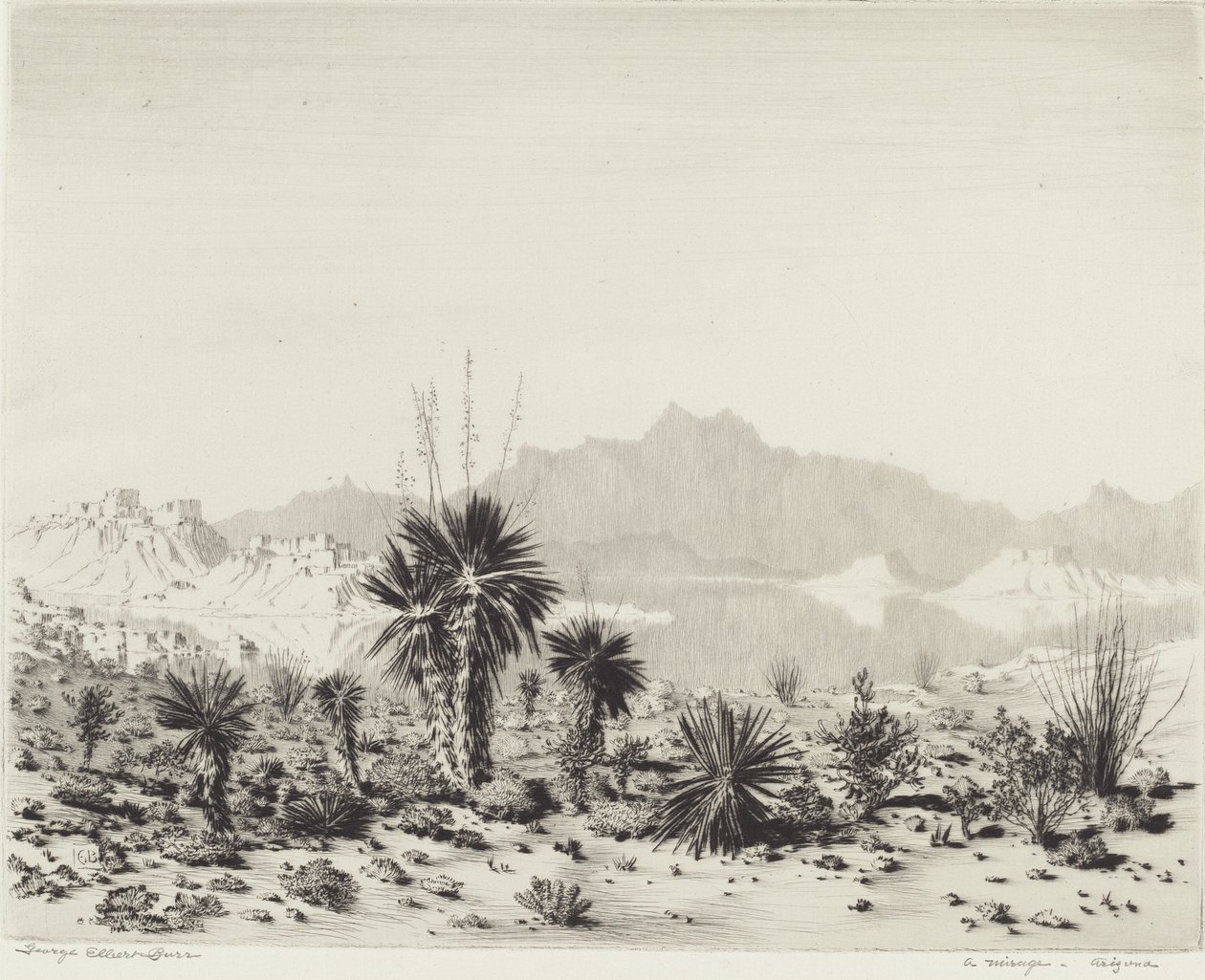 Eine Fata Morgana, Arizona von George Elbert Burr