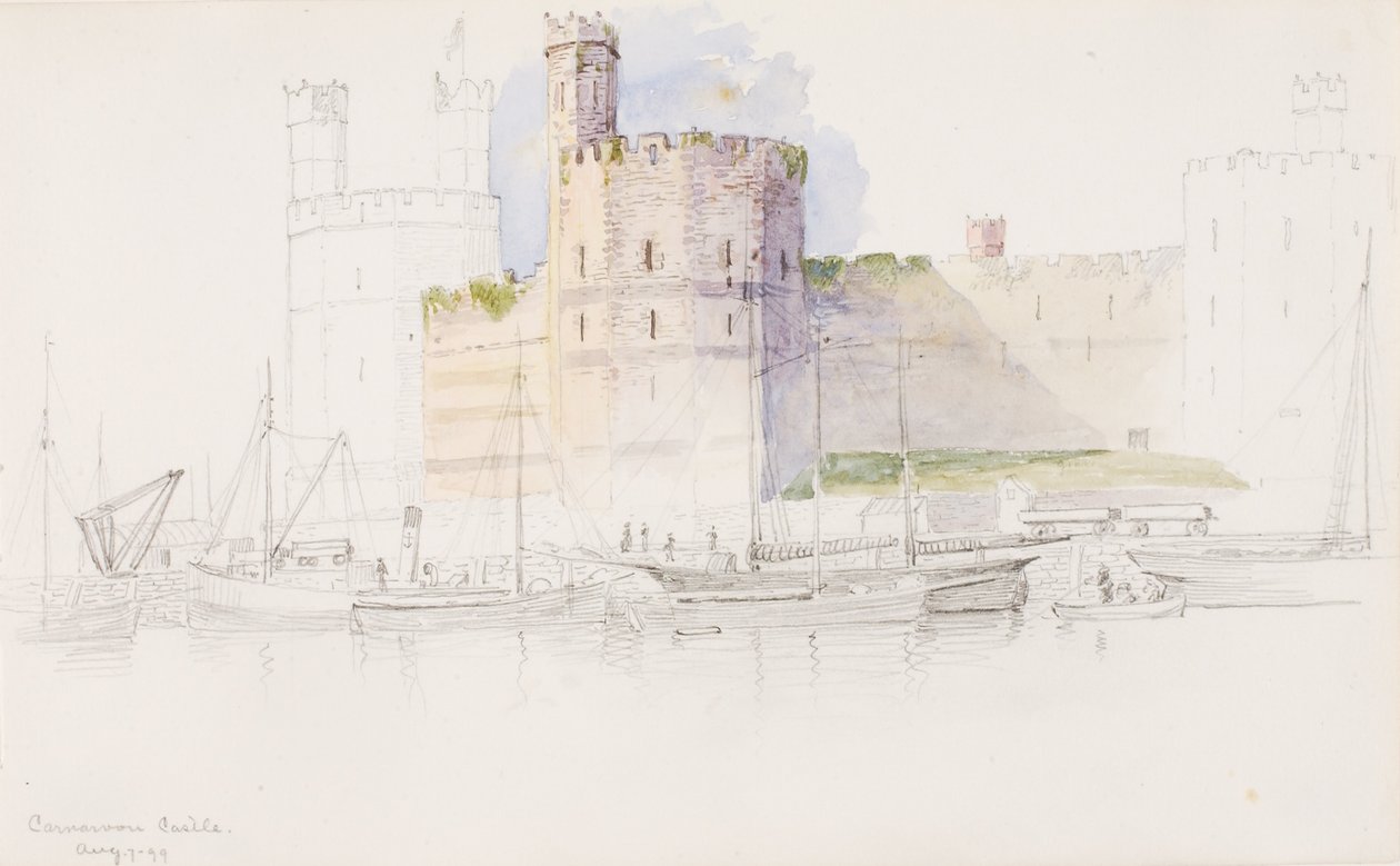 Caernarvon Castle von George Elbert Burr