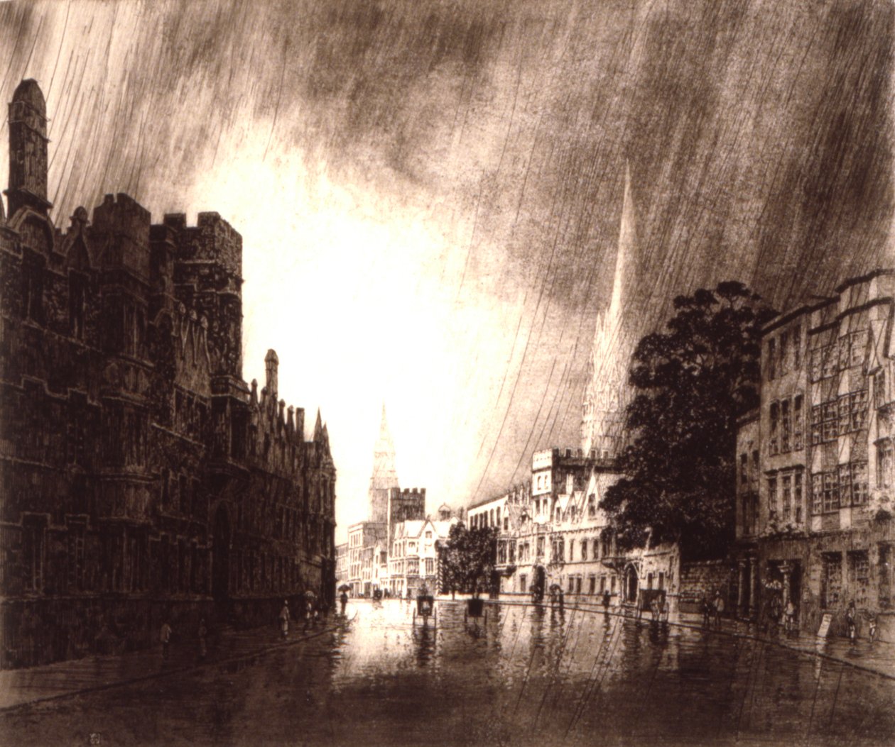 High Street, Oxford von George Elbert Burr