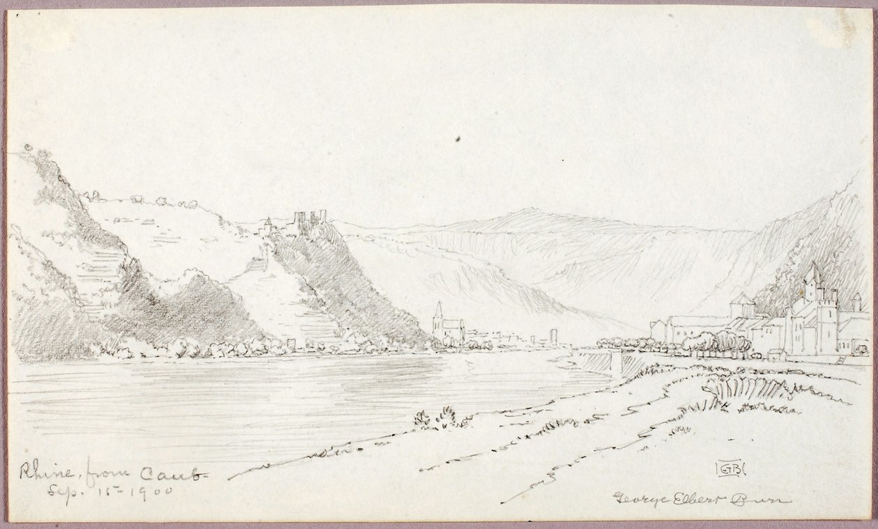Rhein, von Caub von George Elbert Burr
